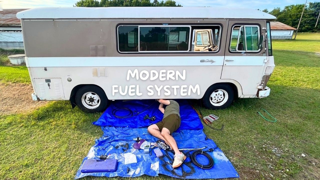 ANOTHER STEP CLOSER! New Fuel Lines Installed for Our Antique RV's Modern Electronic Fuel Injection
