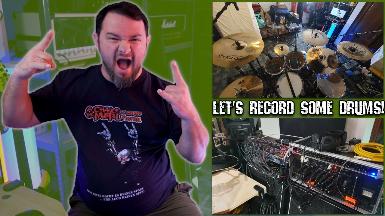 I recorded DRUMS with my band at home || What we used and what we learned!