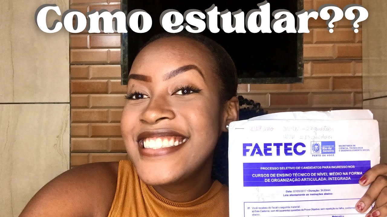 Como estudar por provas antigas da FAETEC?
