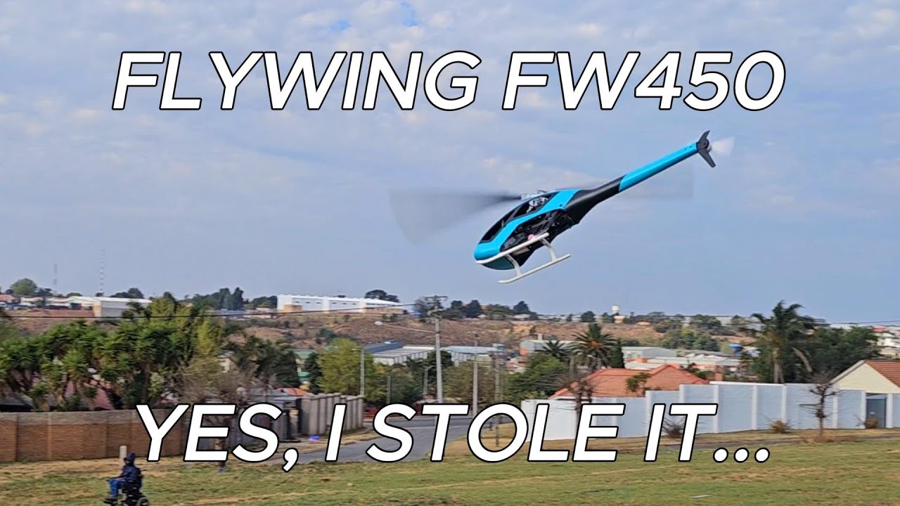 Flying like I stole it, the Boblin for Flywing RC FW450.