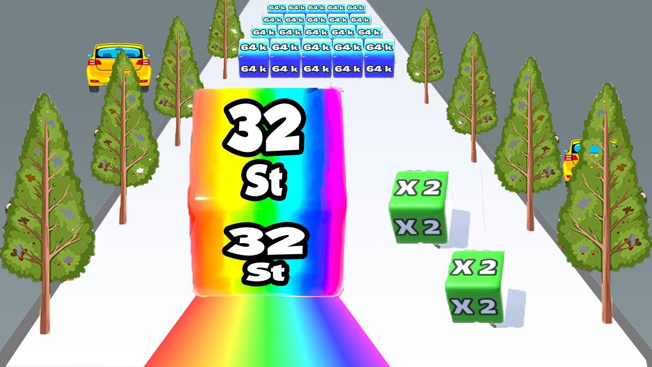 Satisfying Mobile Games Free APK Jelly Run 2048 -  Level Up Number Run (Part 2)