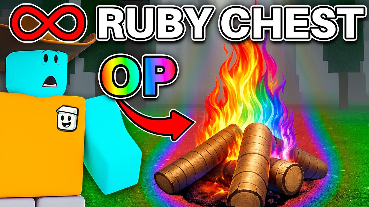 Combining FLAMES to make COMPLETELY BROKEN Campfire in 99 Nights in the Forest (UPDATE)