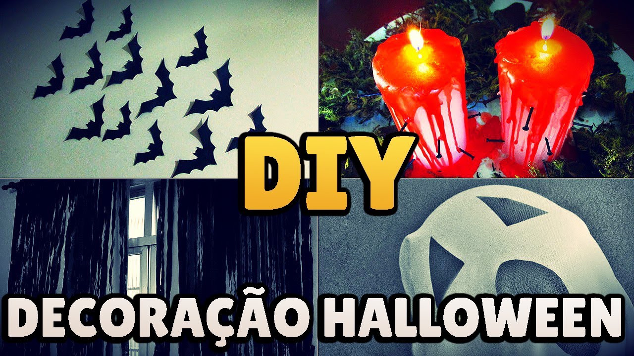 DIY: 5 IDEIAS DE DECORAÇÃO HALLOWEEN 👻 🎃 Festa Dia das Bruxas 🦇 😱 #diyhalloween