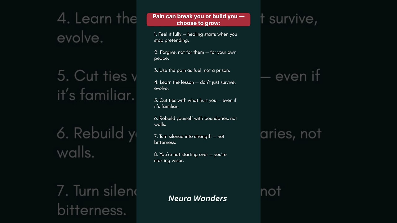 How to Grow After Pain &ndash; 8 Powerful Truths