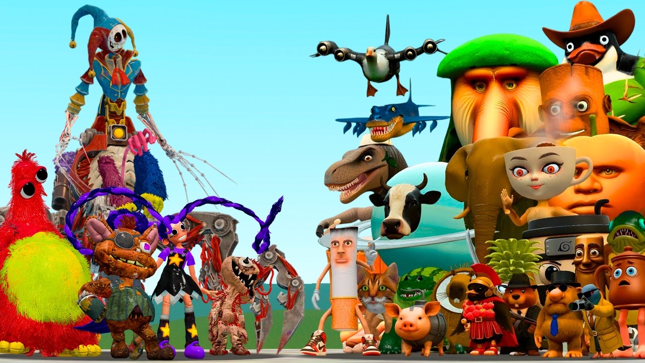 NEW POPPY PLAYTIME CHAPTER 5 FAMILY VS ALL ITALIAN BRAINROT ANIMALS In Garry's Mod!