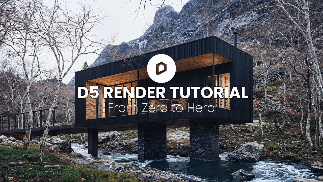 D5 RENDER TUTORIAL AUTUMN HOUSE | MasterClass Render & Photorealistic Visualization