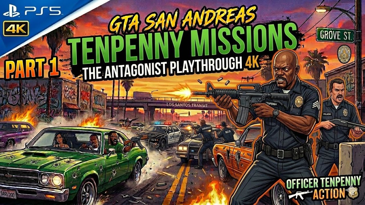 We Play GTA San Andreas Before GTA VI - #6 (C) -Officer Tenpenny Missions(4K60FPS PS5PRO GAMEPLAY)
