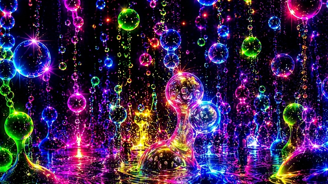 ✨ Hypnotic Bubble Flow 🫧 4K Lava Lamp OLED Screensaver & Relaxing Music