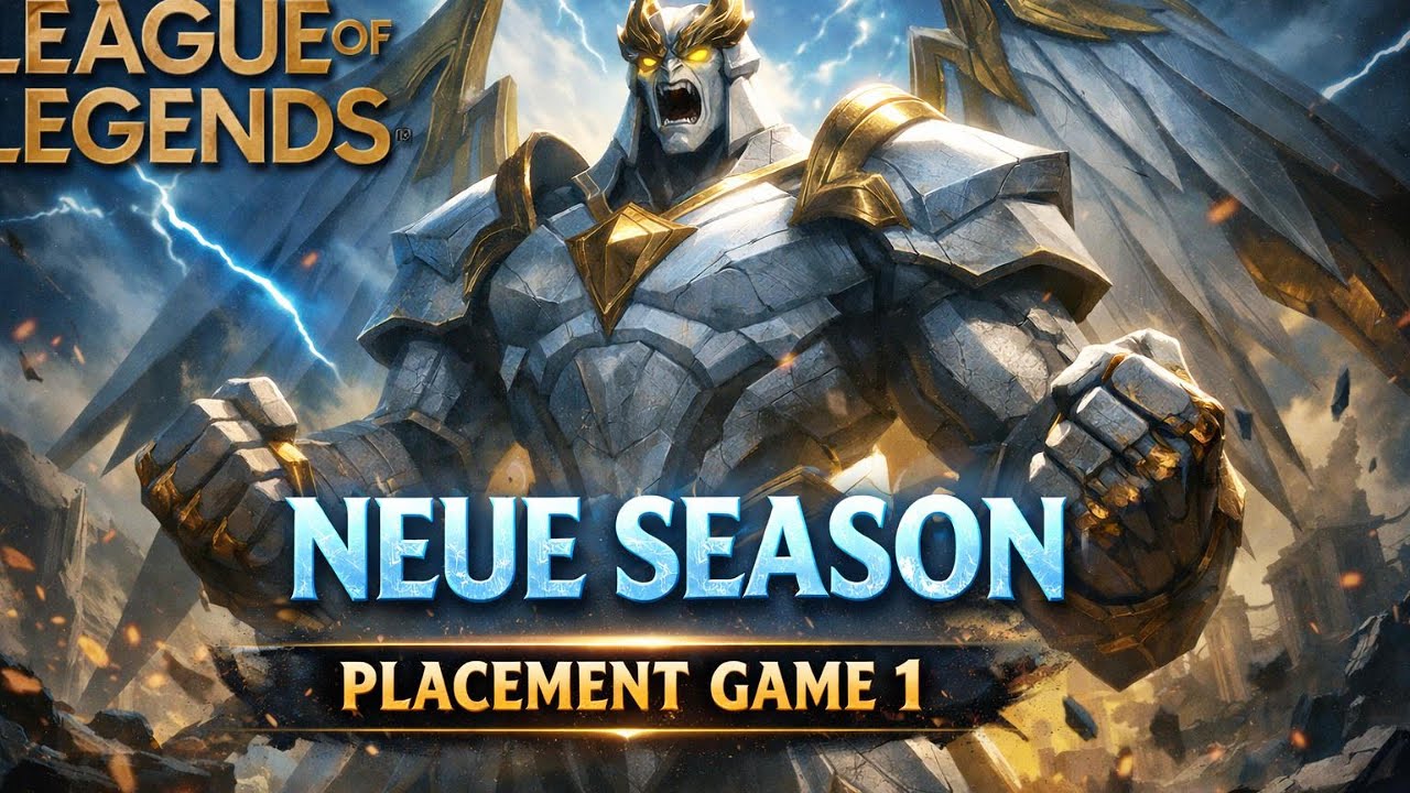 NEUE SEASON, alte Fehler - Galio Mid - PLACEMENT GAME 1! (FULL GAMEPLAY)