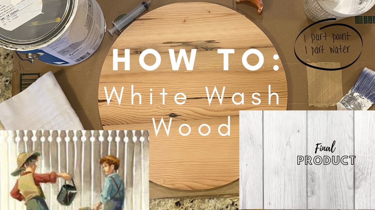 How to Whitewash Wood in 2 minutes: [DIY WhiteWash Made Easy]