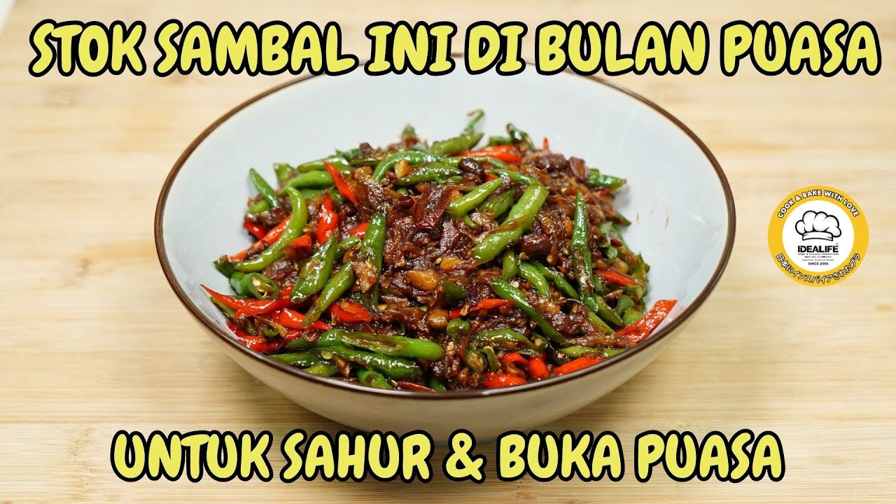 STOK SAMBAL INI DI BULAN PUASA COCOK UNTUK SAHUR DAN BUKA PUASA - SAMBAL TAUCO GORENG