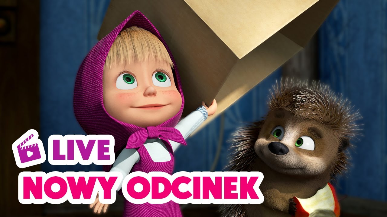 🔴 LIVE✨ Nowy odcinek ✨Tup, tup, tup 👣🔊 Masza i Niedźwiedź ⚡ NA ŻYWO