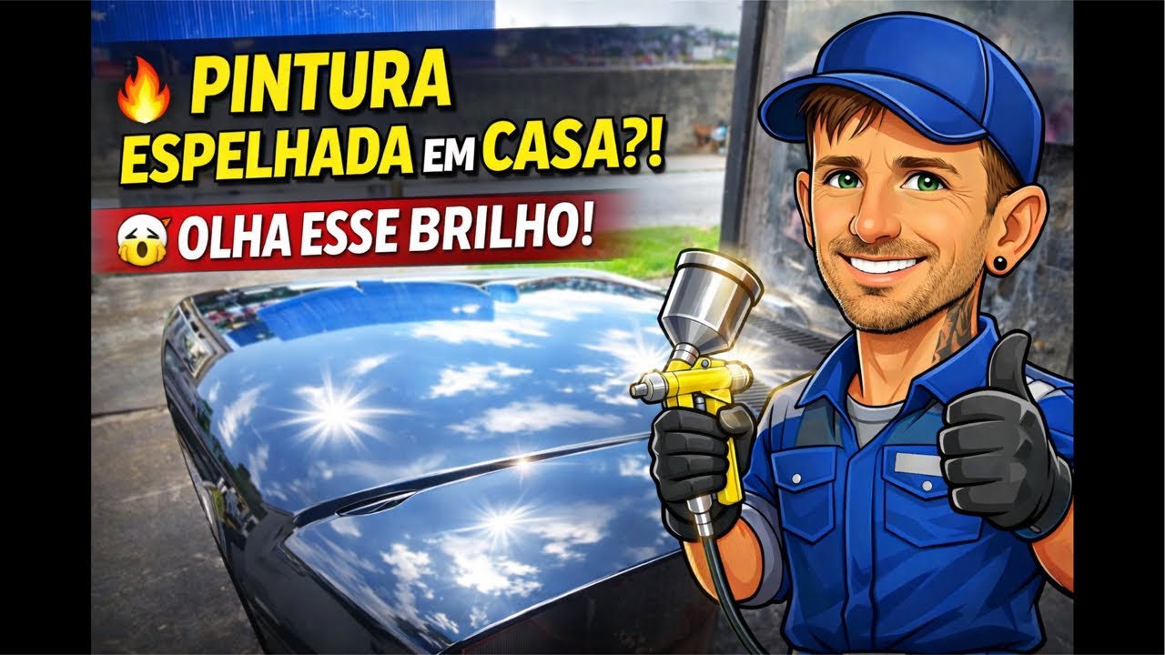 🔥 PINTURA ESPELHADA EM CASA! VOCÊ NÃO VAI ACREDITAR NO BRILHO!