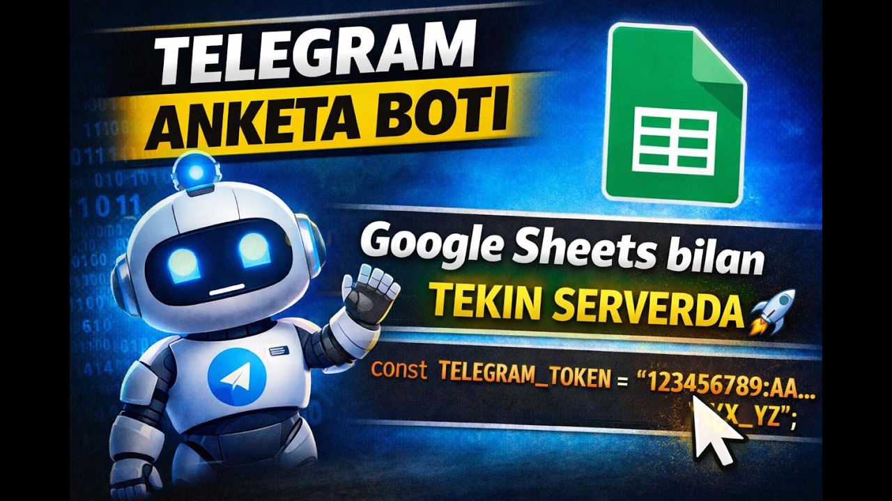 TELEGRAM BOTGoogle Sheets + Apps Script0 SO'M SERVER