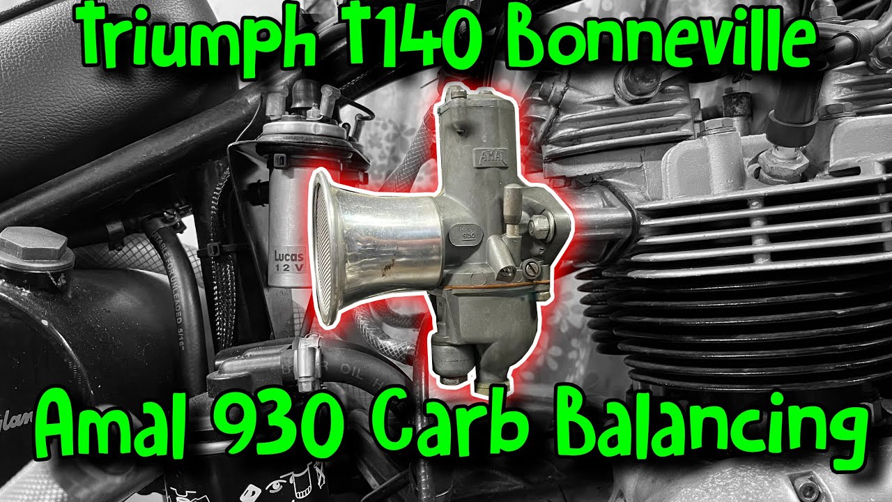 Amal 930 Concentric Mk1 Twin Carb Balancing Triumph Bonneville T140V