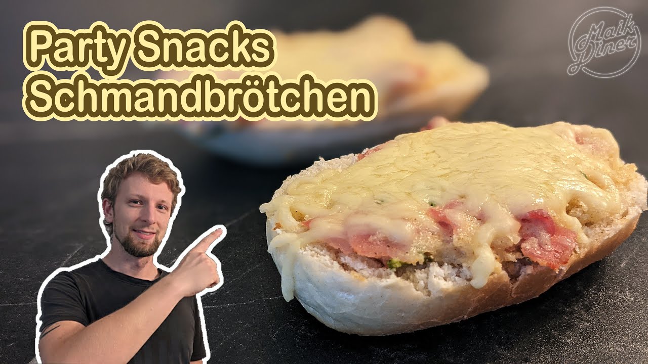 Einfacher Partysnack der immer gelingt: Schmandbrötchen 😋 | Kochen für die Party