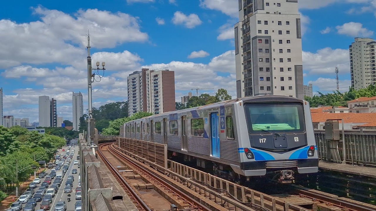 Metrô SP | Estação Parada Inglesa (Linha 1 Azul) Movimentação de Trens