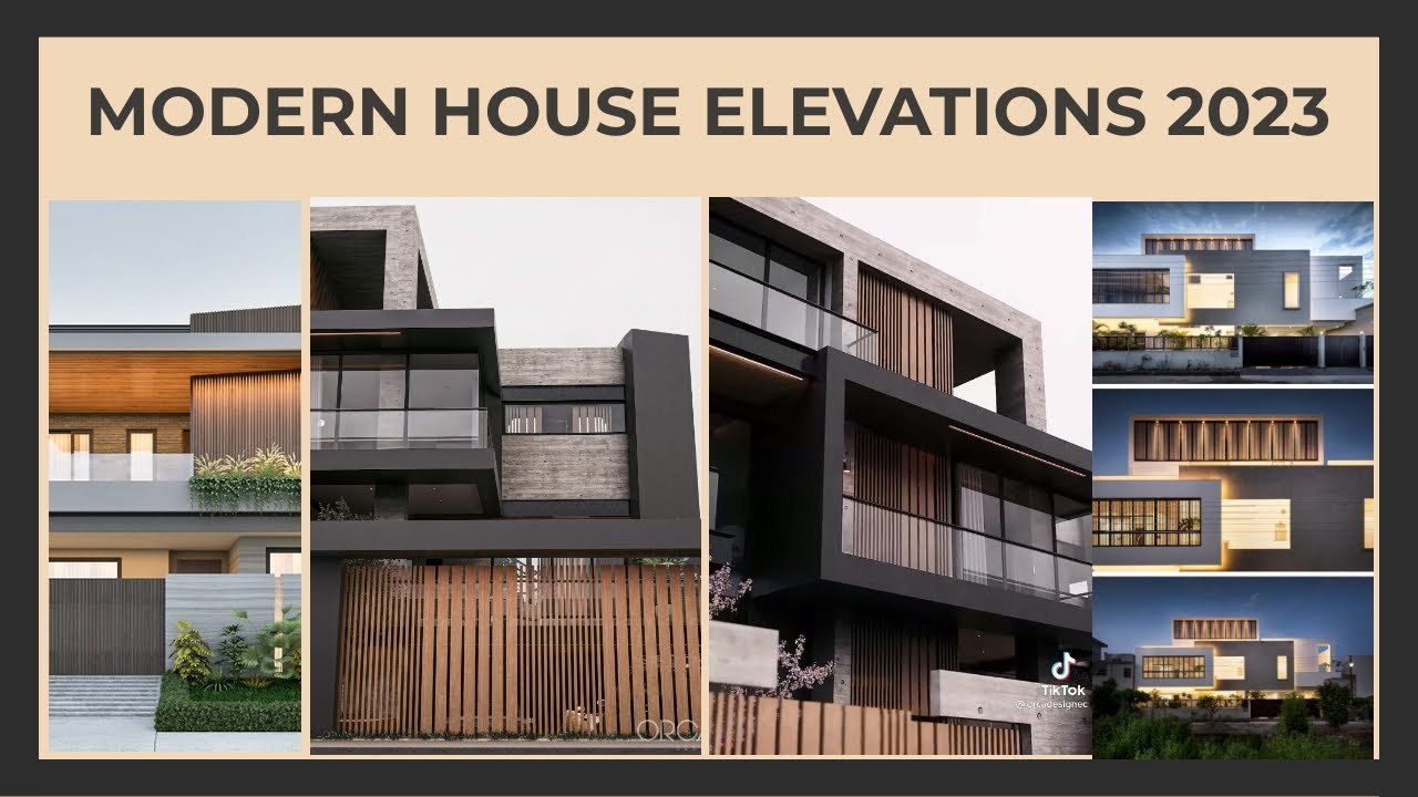 Modern Front Elevations l New House Designs l House Exterior Design