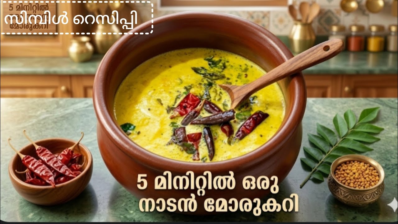  ഇന്നത്തെ വീഡിയോയിൽ വളരെ പെട്ടെന്ന് തയ്യാറാക്കാൻ പറ്റിയ ഒരു സിമ്പിൾ മോര് കറിയാണ് #With minimal items
