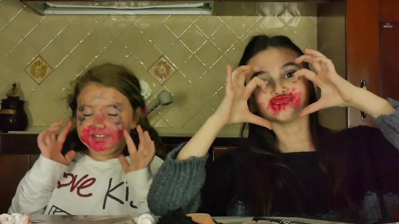 MAKEUP CHALLENGE ( Ti trucco bendata ) by MARGHE GIULIA KAWAII