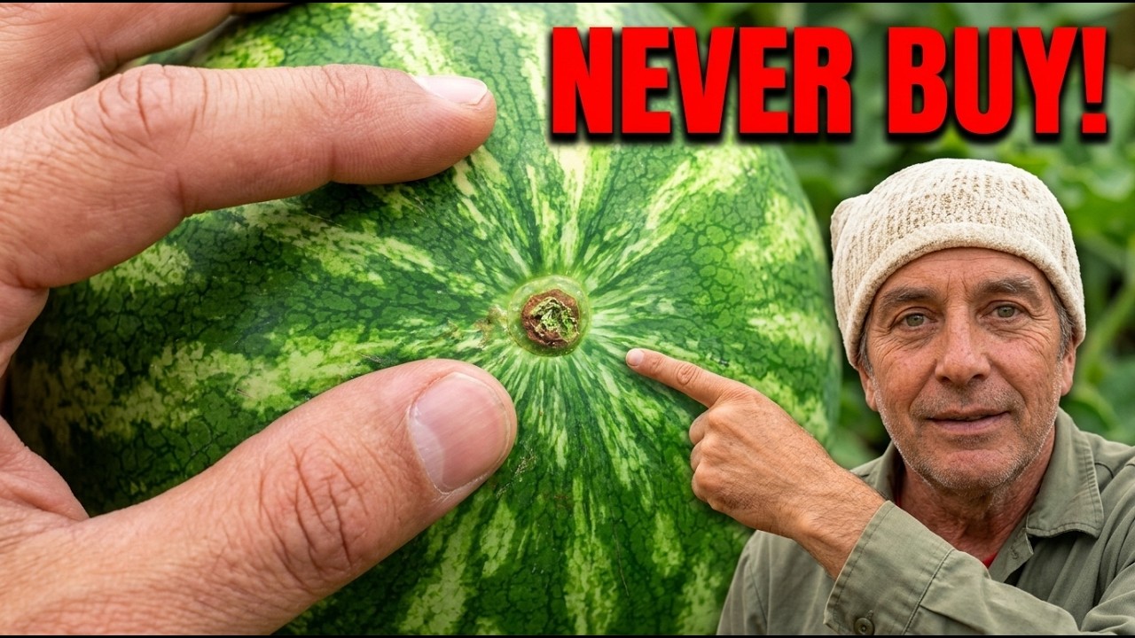 The Secret Way To Pick a Sweet Watermelon Everytime - They Don't Want You To Know This!