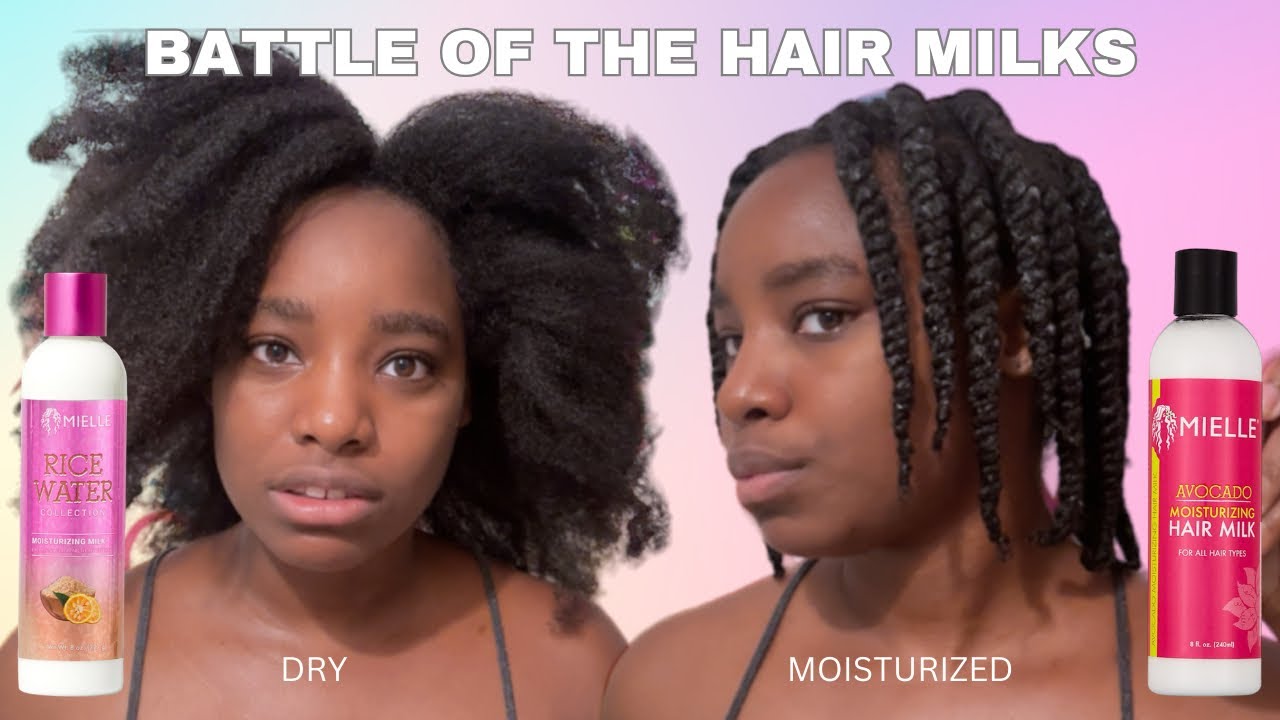 Battle of the Hair Milks! 🤍| Mielle Organics Avocado vs Rice Water Moisturizing Hair Milk