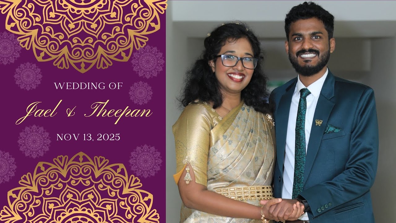 Jael Edith Nathan  weds Theepan | 13th Nov 2025 | FGAG CHURCH