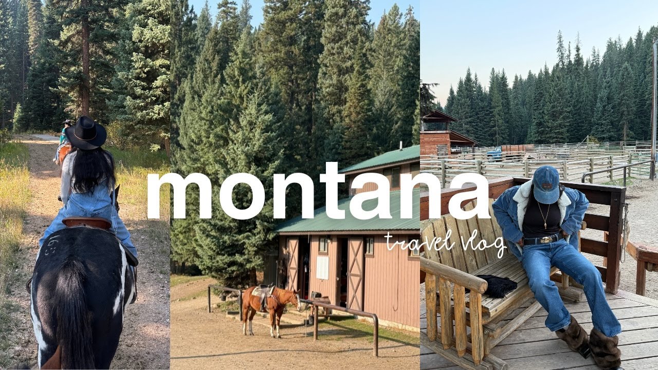 Montana Vlog | levi's brand trip, yellowstone, memories with friends, hikes n' horseback riding