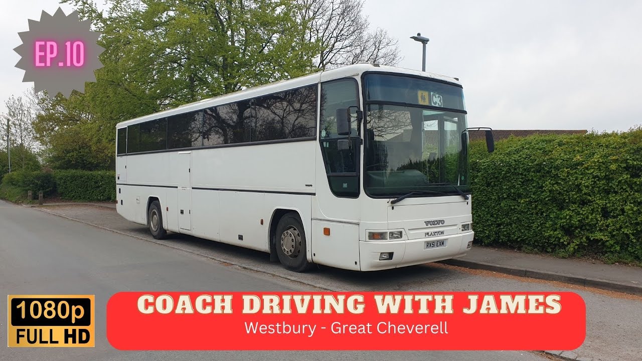 Coach Driving With James Ep.10 - Driving the Volvo B10M Westbury to Great Cheverell