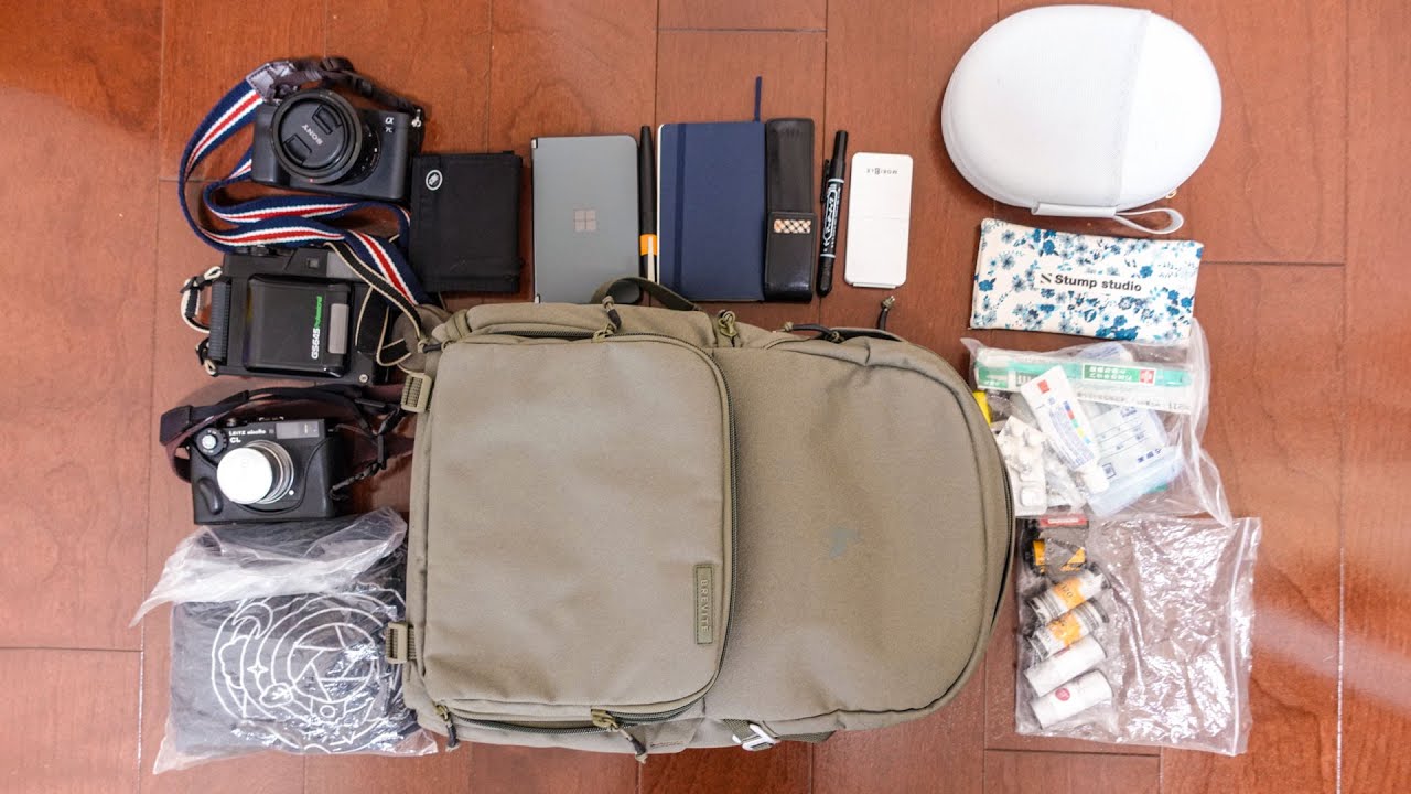 What's in my Bag for travel - Brevite Jumper backpack and lots of gear (photography & work!)