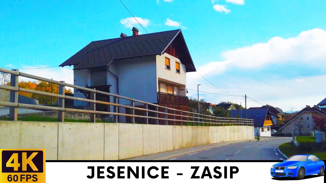 Driving in Slovenia 21: from Jesenice to Zasip, Bled - Scenic 4K Drive
