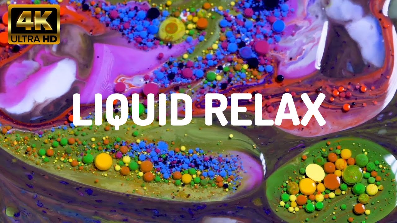 Liquid Calm I Visual Relaxation + Binaural Healing Beats I Study , Sleep , Meditation ! 4k
