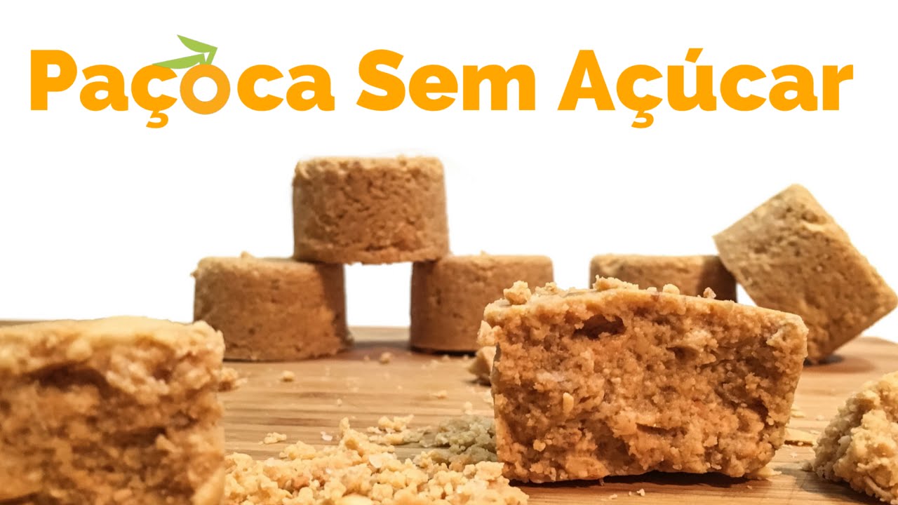 Receita: Como Fazer Pa&ccedil;oca Sem A&ccedil;&uacute;car - Pa&ccedil;oquita Zero com Aveia (Diet)