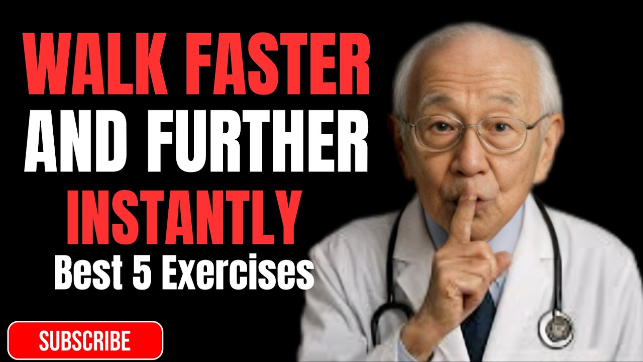Japan's Oldest Doctor: The ONLY 5 Exercises You Need To Walk FASTER and FURTHER After 60