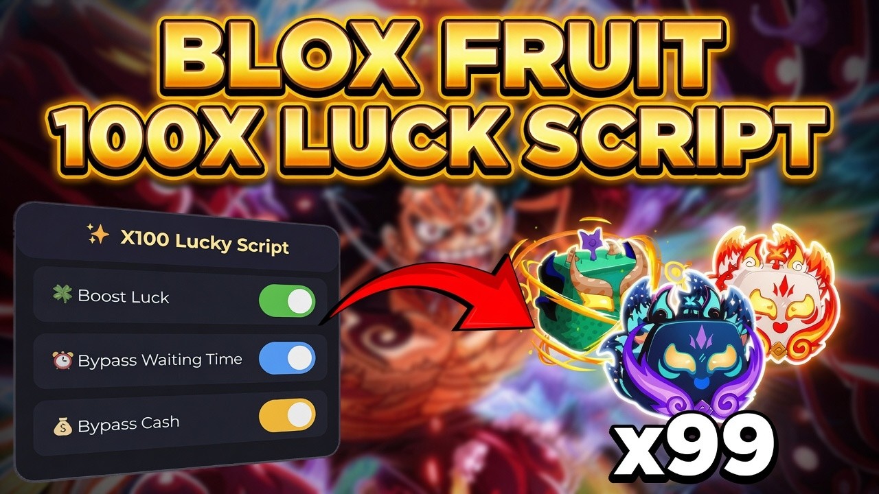🧠 Blox Fruits 100X Luck Script 2026 | Massive Dragon Farm + High Luck | No Key