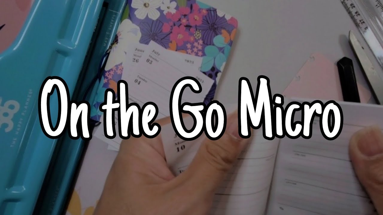 On The Go Micro Happy Planner | Temu Purchase | July 2023