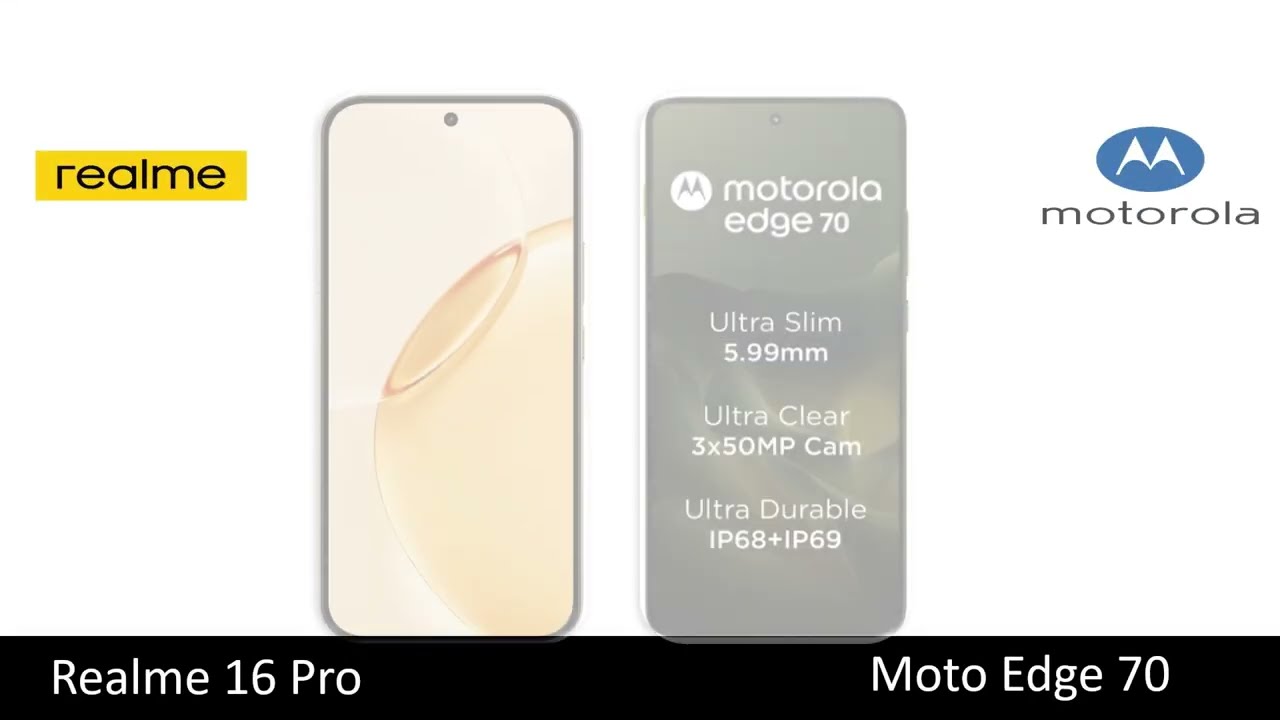 7000mAh vs Ultra-Slim Design: Realme 16 Pro or Moto Edge 70? (Full Comparison)