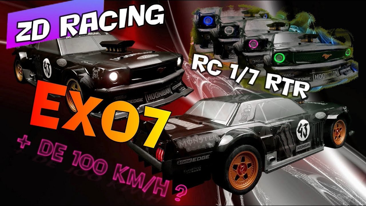 ZD RACING EX07 la Ford Mustang de Ken Block en 1/7 (essai complet)
