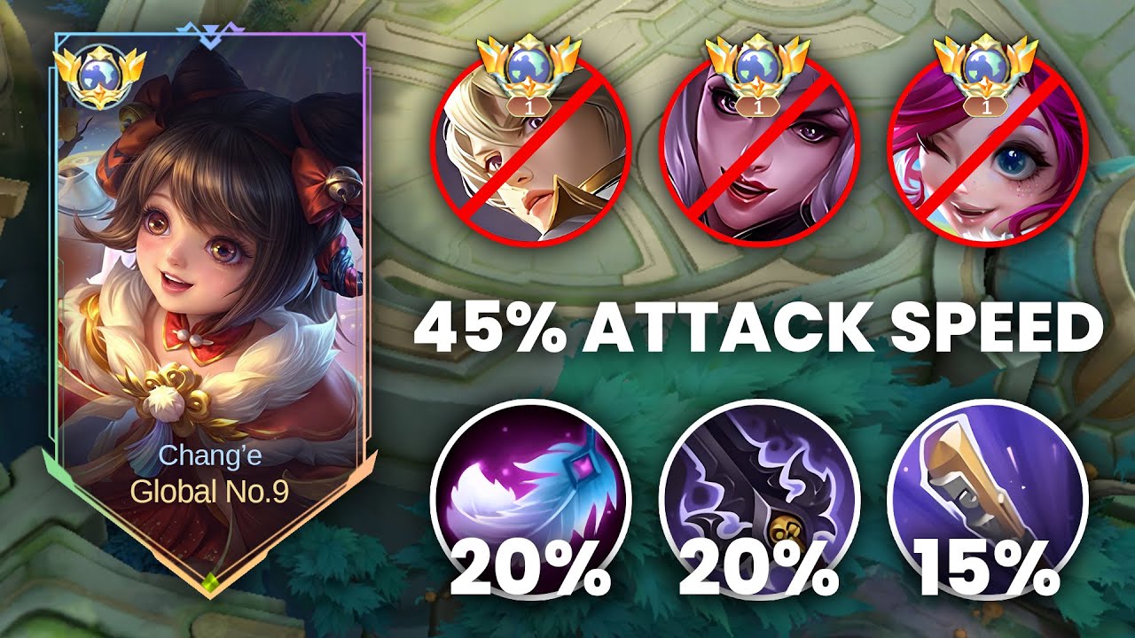 CHANG'E FULL ATTACK SPEED BUILD DAMAGE BROKEN !! CHANG'E BEST BUILD 2025 !! E785 - MLBB