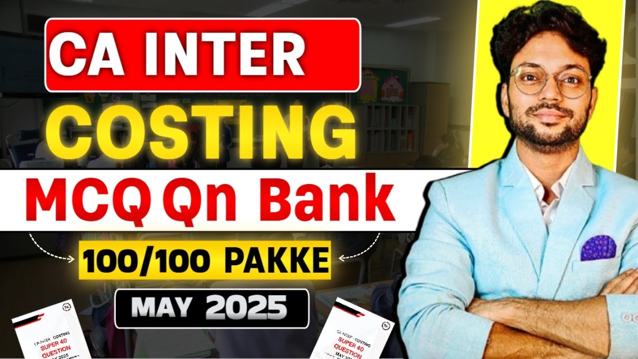 CA inter costing MCQ book for May 2025 exams by CA Purushottam Aggarwal