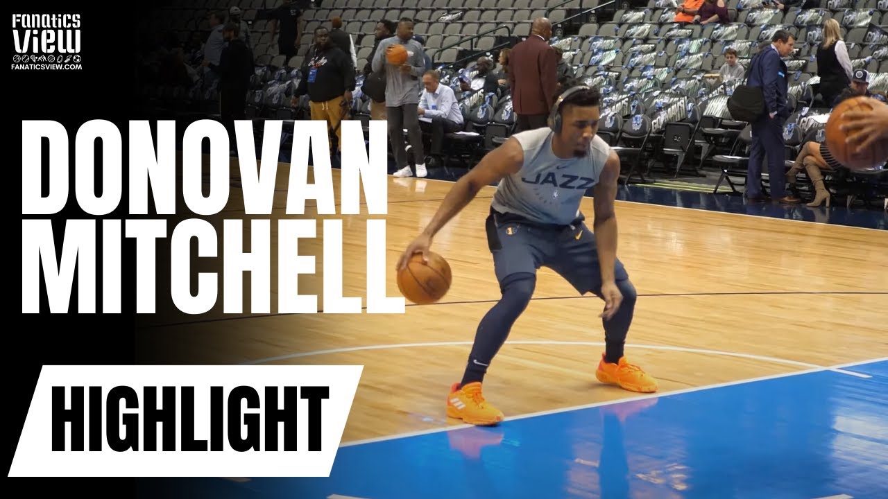 Donovan Mitchell Shows Off Handles & 3-Point Shot in Practice Warm Up | NBA on Fanatics View