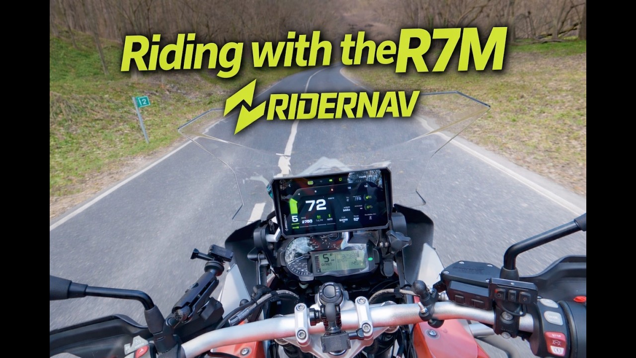 Езда с использованием навигационной системы Ridernav R7M.