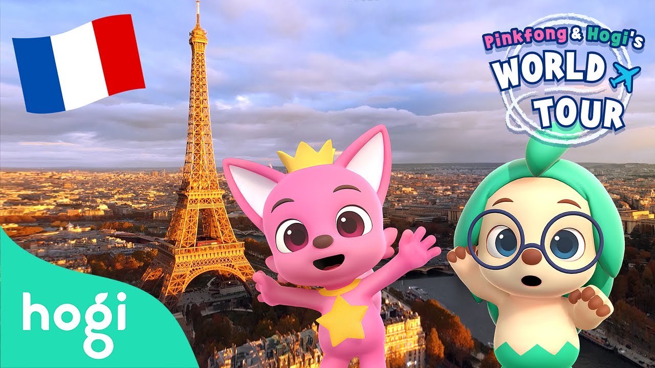 Hogi and Pinkfong's France Tour! | 🌎 World Tour Series | Animation & Cartoon | Pinkfong & Hogi
