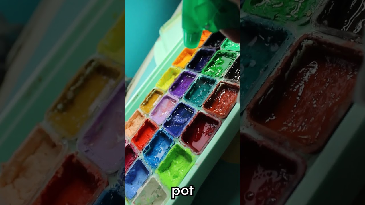 moldy paint update/solution#ArtTips #ArtHacks #PaintingHacks #GouachePainting #PaintMold #HowTo #DIY