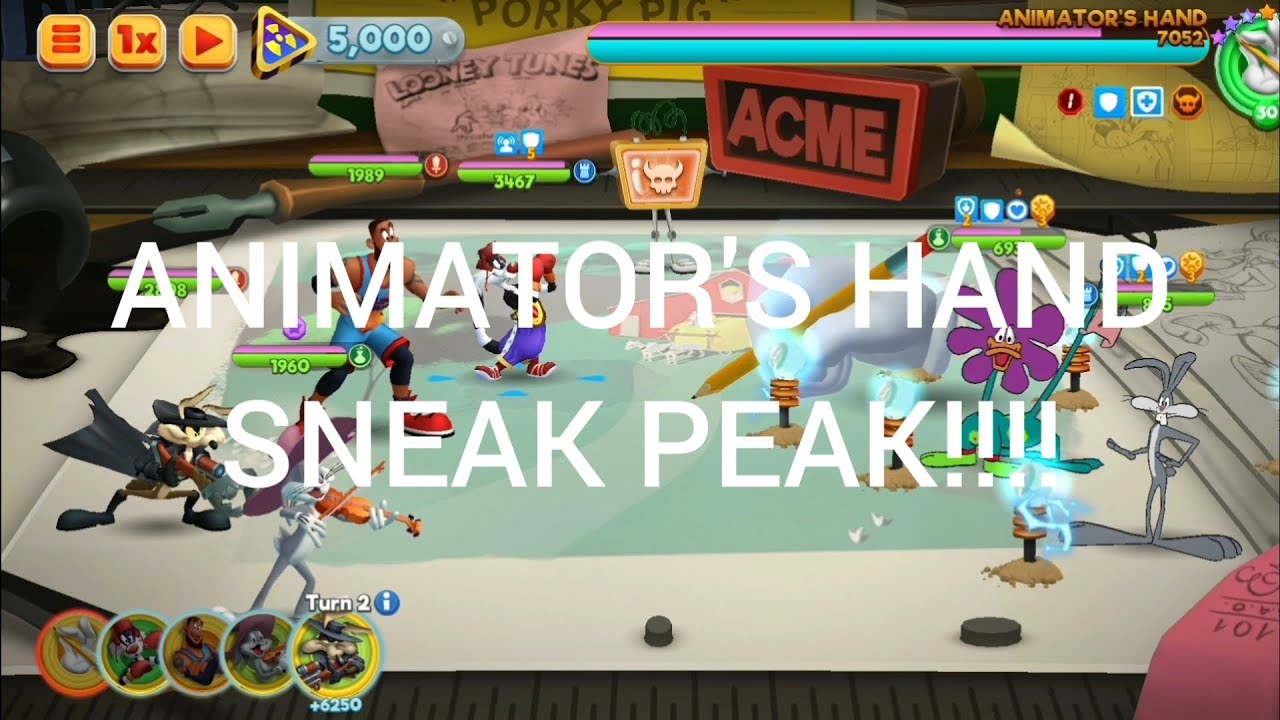 ANIMATORS HAND SNEAK PEEK LOONEY TUNES!