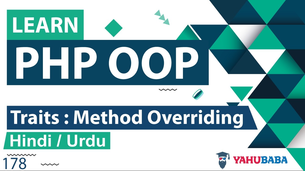 PHP OOP Traits Method Overriding Tutorial in Hindi / Urdu