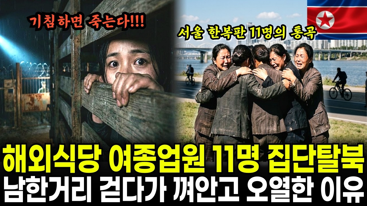해외 식당 여종업원 11명 집단 탈북,남한거리 걷다가 껴안고 오열한 이유 │ 탈북 감동사연
