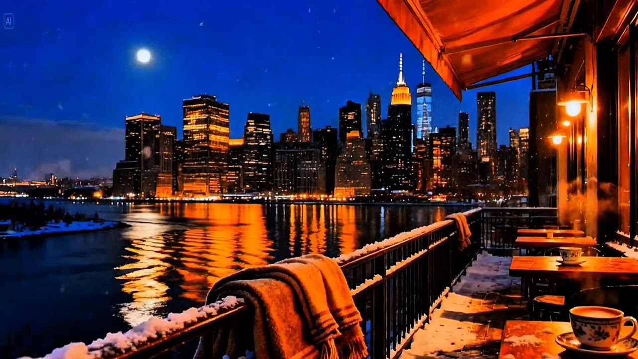 Relaxing Jazz Music at Night City | Soft Instrumental Jazz for Sleep, Relax & Study