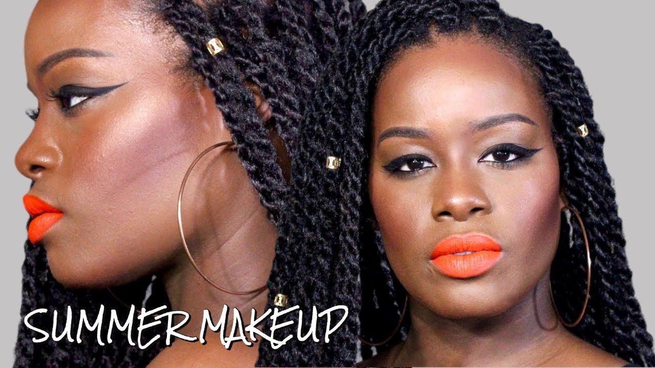 Sizzling Summer Makeup Tutorial | Glowy Skin & Bold Lips