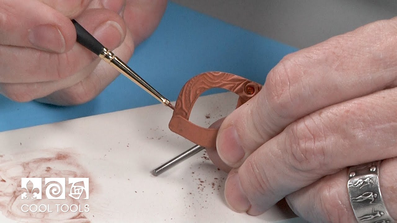 Cool Tools | Fold Over Earrings with Cyprus™ Copper Metal Clay by Cindy Pope